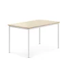 Pöytä BORÅS 1400x800x760 mm, koivulaminaatti, valkoinen