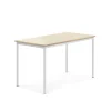 Pöytä BORÅS 1400x700x760 mm, koivulaminaatti, valkoinen