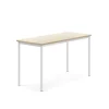 Pöytä BORÅS 1400x600x760 mm, koivulaminaatti, valkoinen