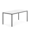Pöytä BORÅS 1600x800x720 mm, valkoinen laminaatti, antrasiitinharmaa