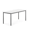 Pöytä BORÅS 1600x700x720 mm, valkoinen laminaatti, antrasiitinharmaa