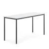 Pöytä BORÅS 1800x700x900 mm, valkoinen laminaatti, antrasiitinharmaa