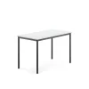 Pöytä BORÅS 1200x700x760 mm, valkoinen laminaatti, antrasiitinharmaa