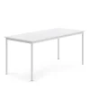 Pöytä BORÅS 1800x800x760 mm, valkoinen laminaatti, valkoinen