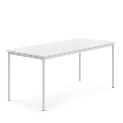 Pöytä BORÅS 1800x800x760 mm, valkoinen laminaatti, valkoinen
