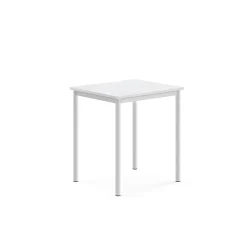 Pöytä BORÅS 700x600x760 mm, valkoinen laminaatti, valkoinen