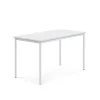 Pöytä BORÅS 1400x700x760 mm, valkoinen laminaatti, valkoinen