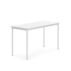 Pöytä BORÅS 1400x600x760 mm, valkoinen laminaatti, valkoinen