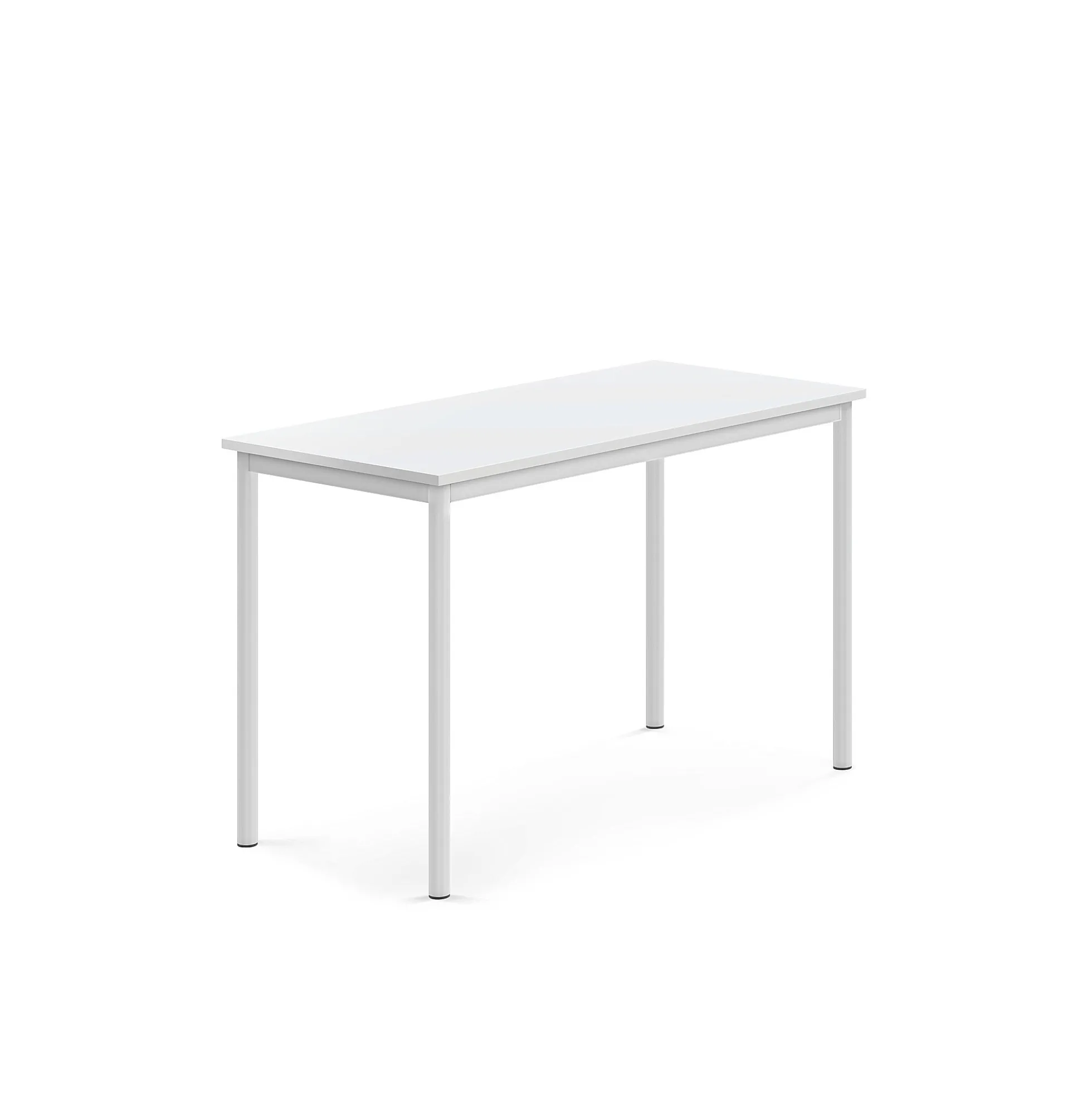 Pöytä BORÅS 1200x600x760 mm, valkoinen laminaatti, valkoinen