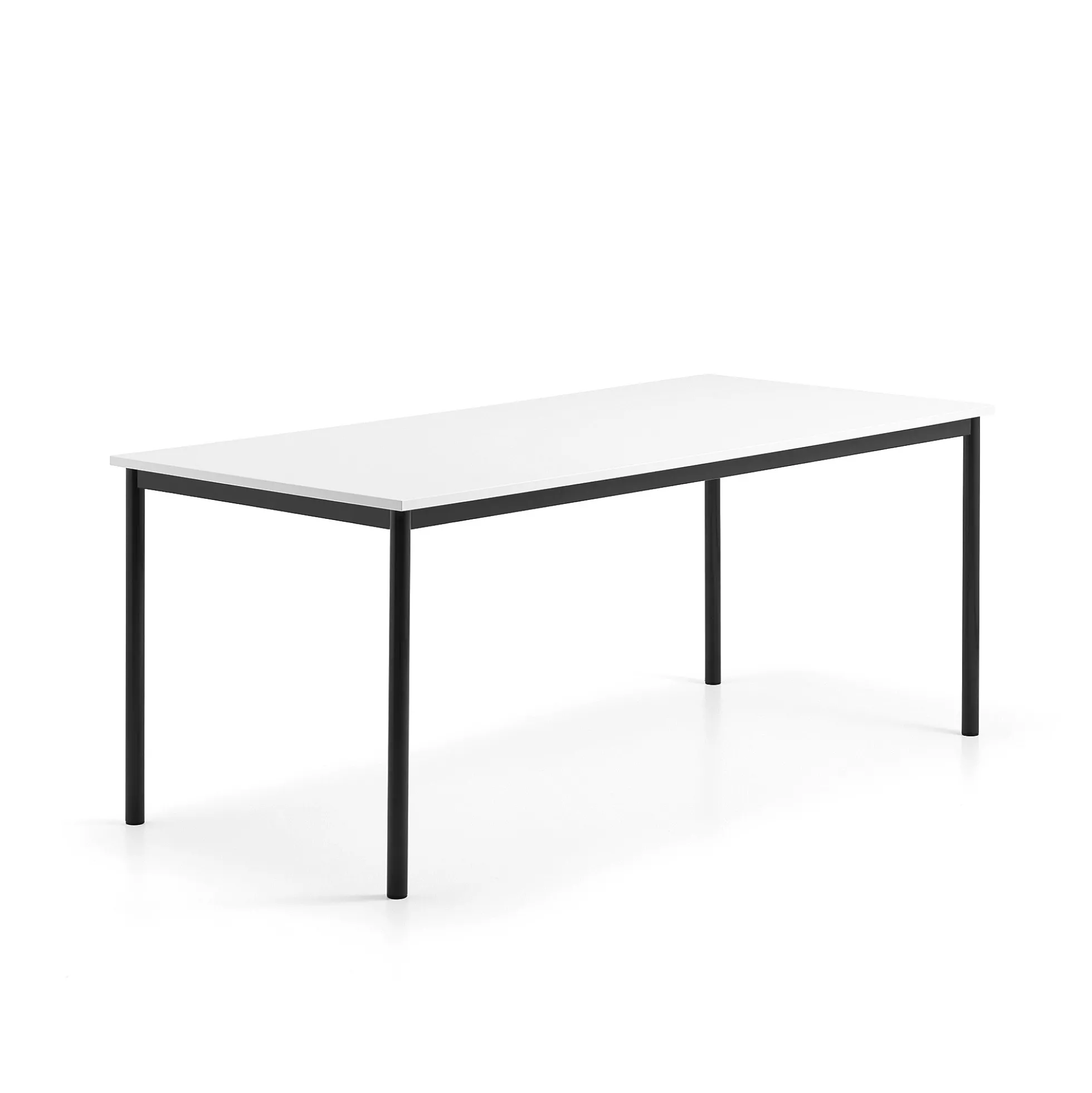 Pöytä BORÅS 1800x800x720 mm, valkotaulupöytälevy, antrasiitti