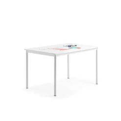 Pöytä BORÅS 1200x800x720 mm, valkotaulupöytälevy, valkoinen