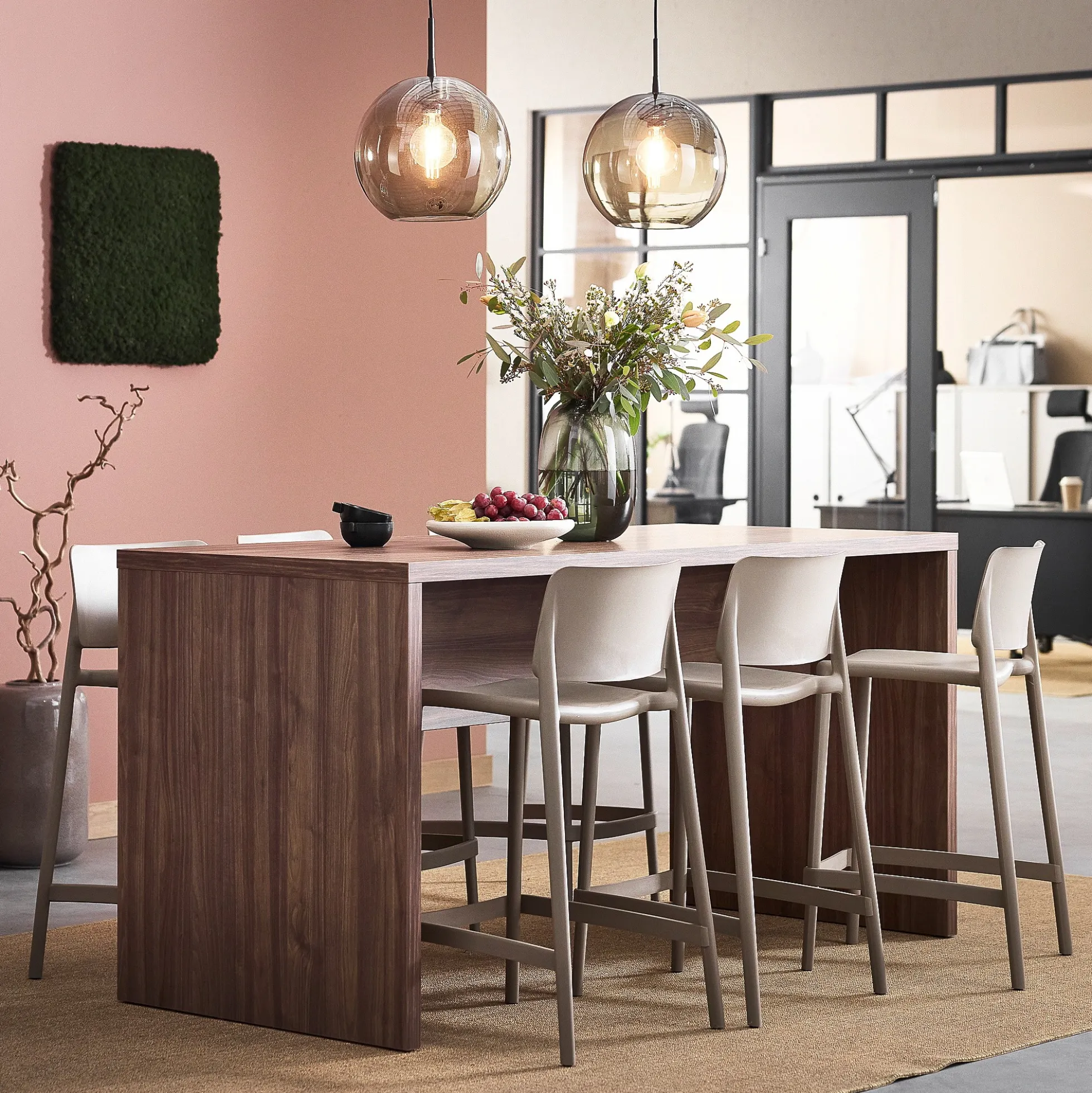 Pöytä CONNECT 1800x800x900 mm, pähkinä