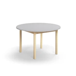 Pöytä DECIBEL Ø1200x720 mm, ääntä vaimentava korkeapainelaminaatti HPL, harmaa