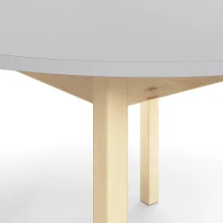 Pöytä DECIBEL Ø1200x720 mm, ääntä vaimentava korkeapainelaminaatti HPL, harmaa