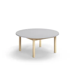 Pöytä DECIBEL Ø1200x530 mm, ääntä vaimentava korkeapainelaminaatti HPL, harmaa