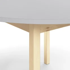 Pöytä DECIBEL Ø1200x590 mm, ääntä vaimentava korkeapainelaminaatti HPL, harmaa