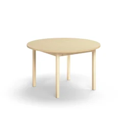 Pöytä DECIBEL Ø1200x720 mm, ääntä vaimentava korkeapainelaminaatti HPL, koivu