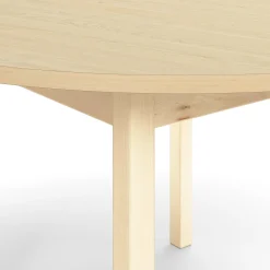 Pöytä DECIBEL Ø1200x720 mm, ääntä vaimentava korkeapainelaminaatti HPL, koivu