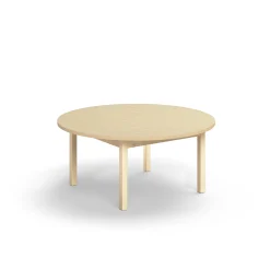 Pöytä DECIBEL Ø1200x530 mm, ääntä vaimentava korkeapainelaminaatti HPL, koivu