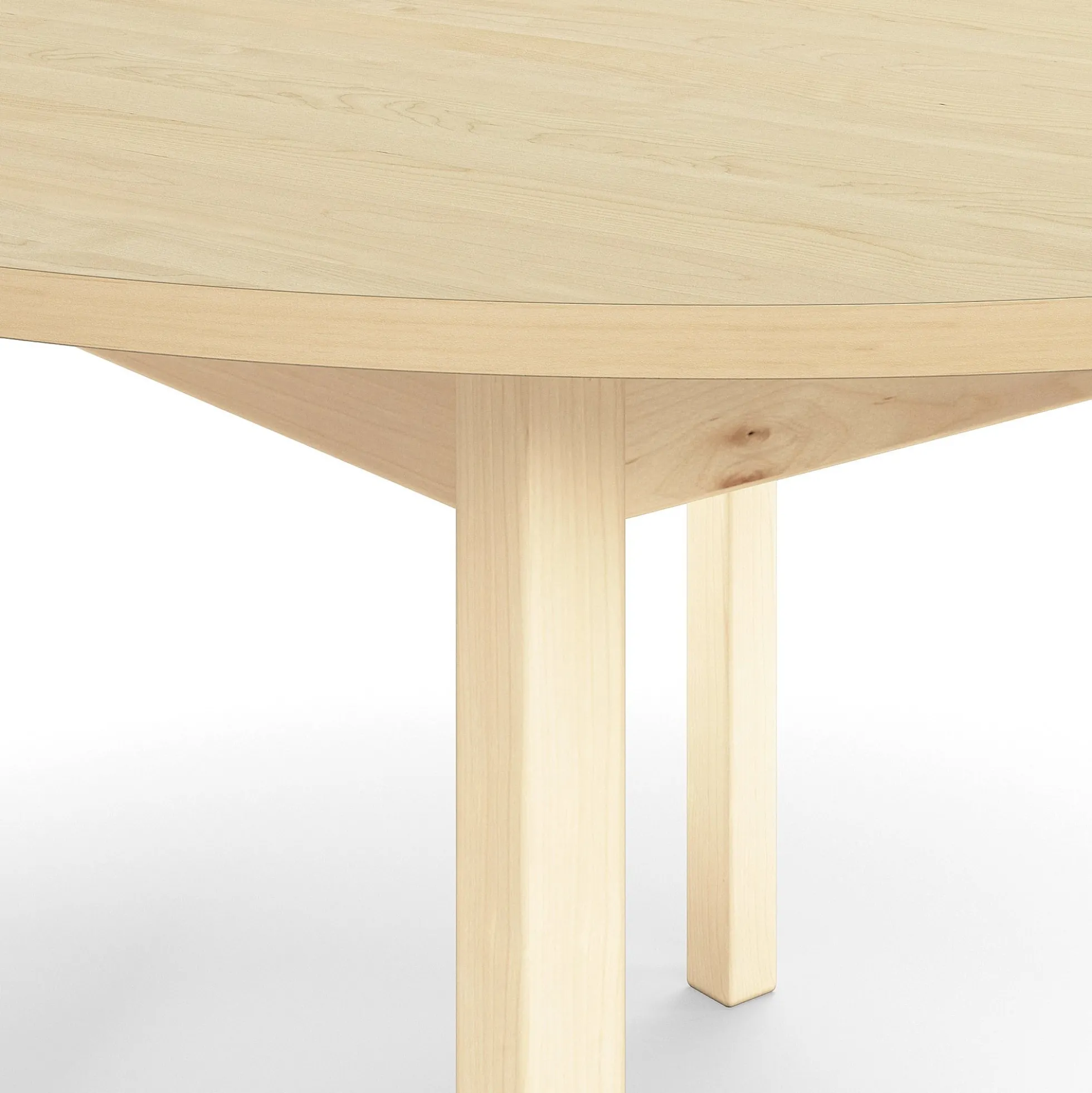 Pöytä DECIBEL Ø1200x530 mm, ääntä vaimentava korkeapainelaminaatti HPL, koivu