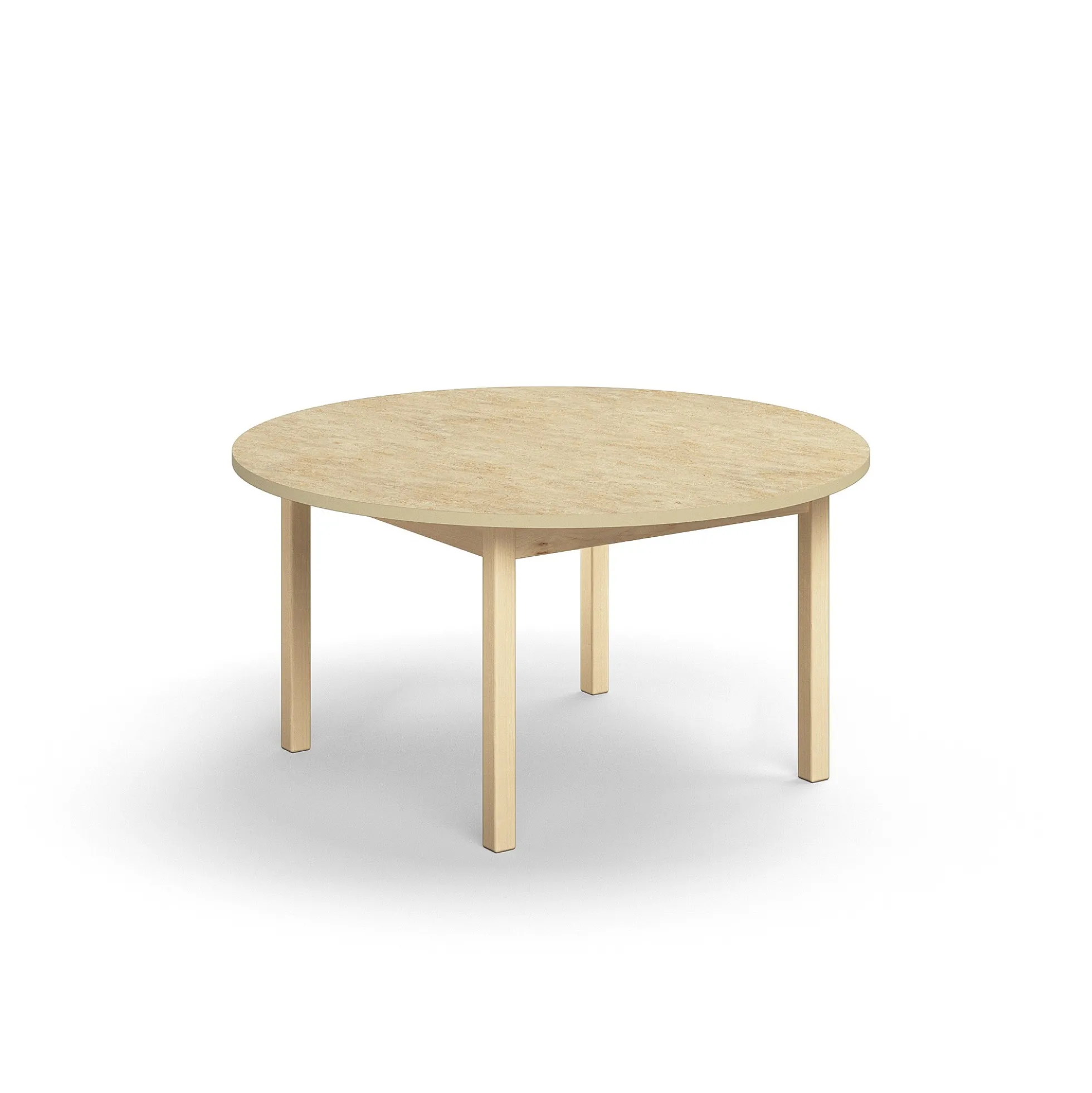 Pöytä DECIBEL Ø1200x590 mm, ääntä vaimentava linoleumi, beige