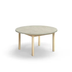 Pöytä DECIBEL Ø1200x590 mm, ääntä vaimentava linoleumi, harmaa
