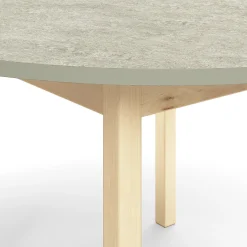 Pöytä DECIBEL Ø1200x530 mm, ääntä vaimentava linoleumi, harmaa