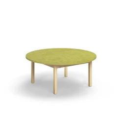 Pöytä DECIBEL Ø1200x530 mm, ääntä vaimentava linoleumi, vihreä
