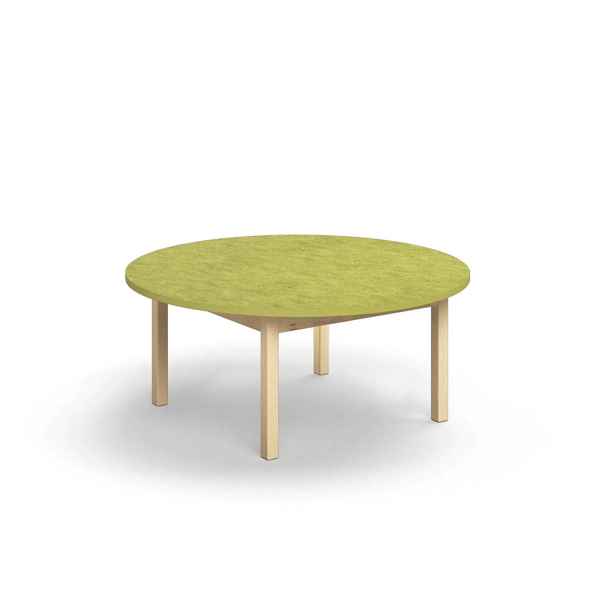 Pöytä DECIBEL Ø1200x530 mm, ääntä vaimentava linoleumi, vihreä