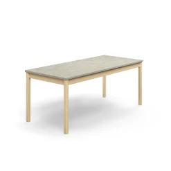Pöytä DECIBEL 1800x800x720 mm, harmaa linoleumi, koivu