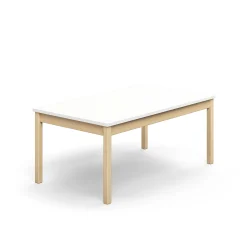 Pöytä DECIBEL 1400x800x590 mm, ääntä vaimentava korkeapainelaminaatti HPL, valkoinen