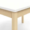 Pöytä DECIBEL 1400x700x720 mm, ääntä vaimentava korkeapainelaminaatti HPL, valkoinen