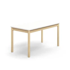 Pöytä DECIBEL 1400x700x720 mm, ääntä vaimentava korkeapainelaminaatti HPL, valkoinen