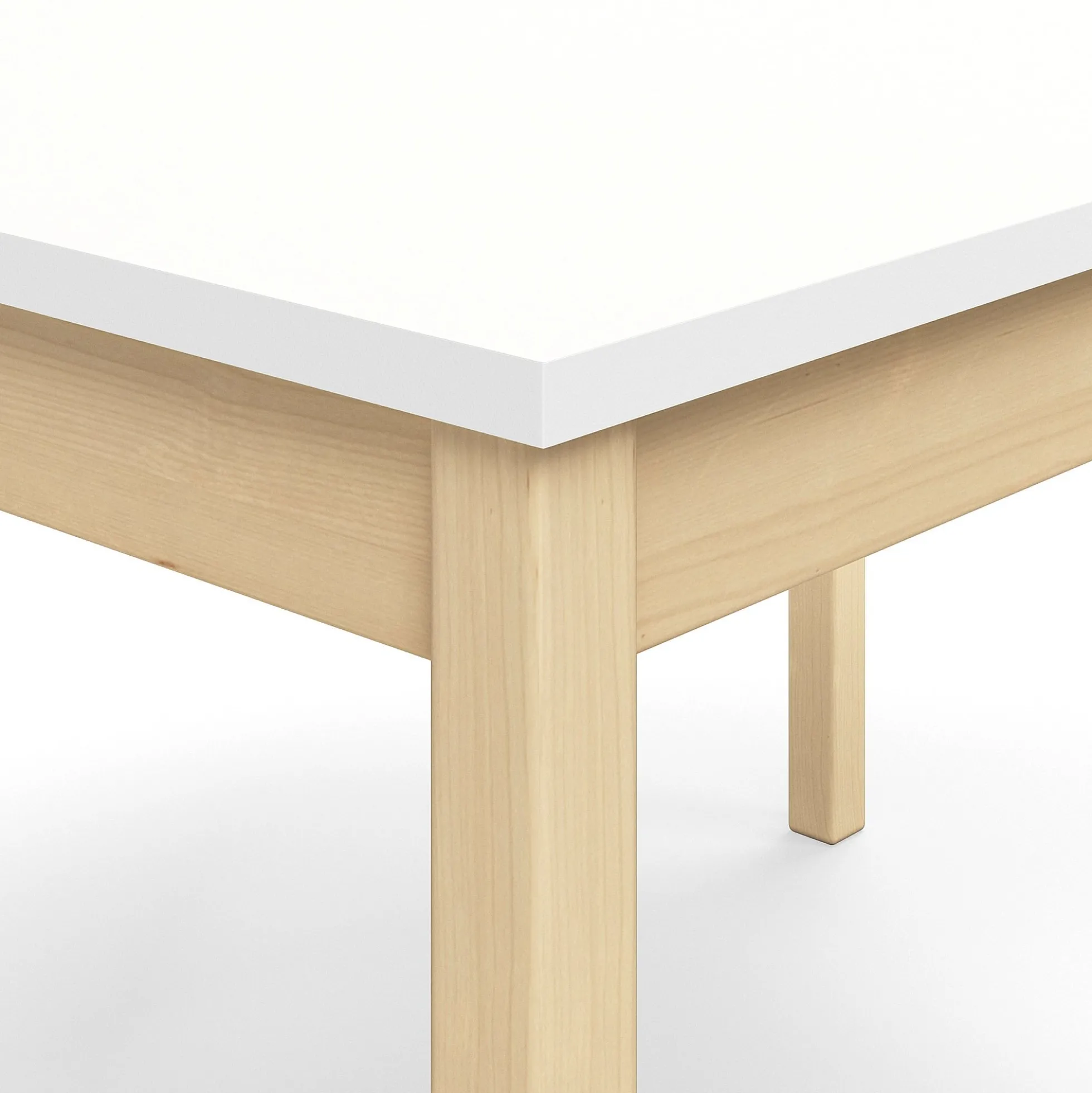 Pöytä DECIBEL 1400x800x720 mm, ääntä vaimentava korkeapainelaminaatti HPL, valkoinen
