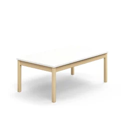 Pöytä DECIBEL 1400x800x530 mm, ääntä vaimentava korkeapainelaminaatti HPL, valkoinen