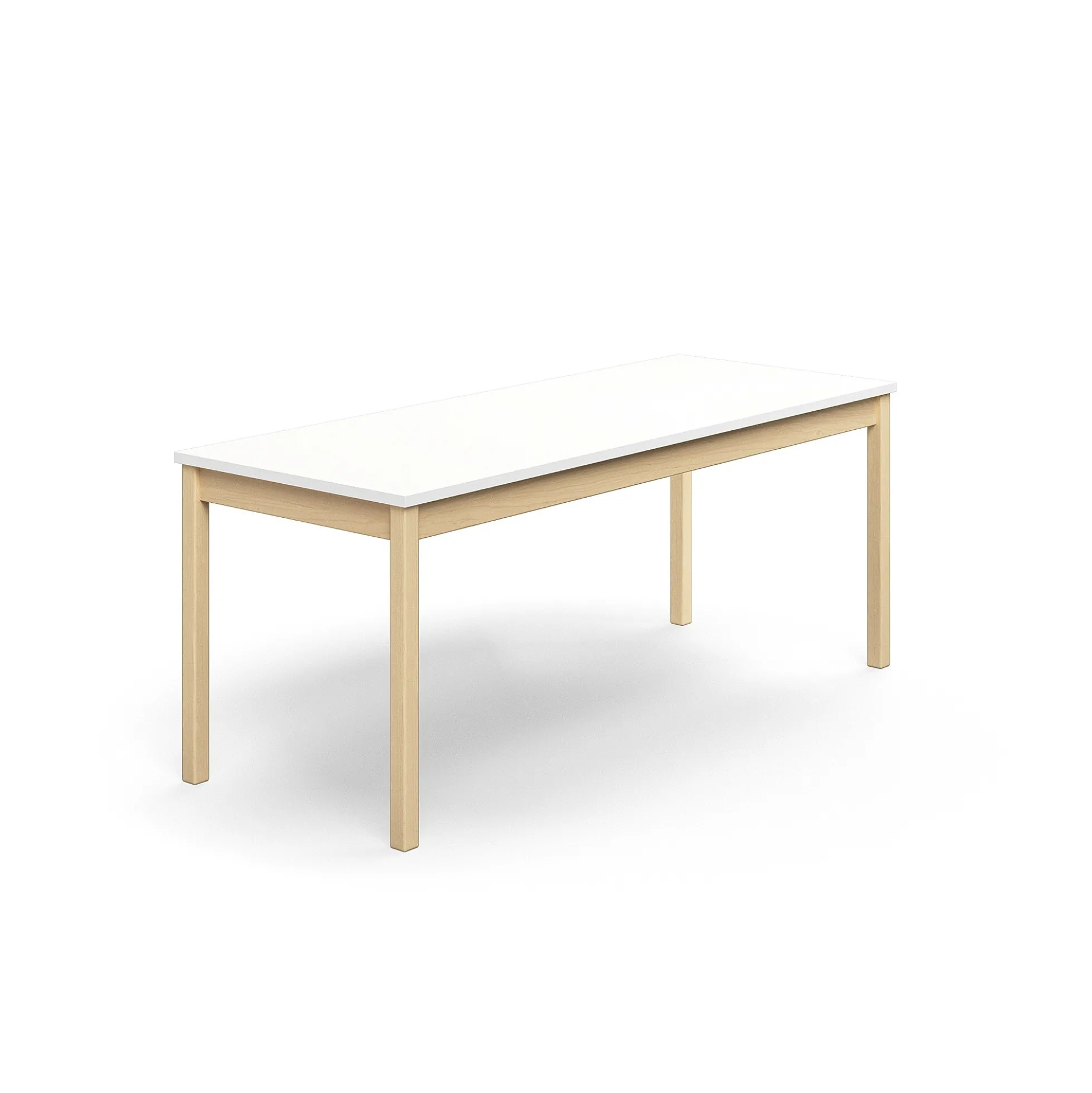 Pöytä DECIBEL 1800x700x720 mm, ääntä vaimentava korkeapainelaminaatti HPL, valkoinen