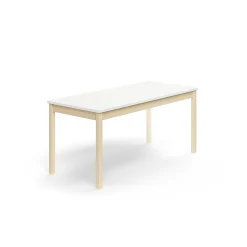 Pöytä DECIBEL 1600x700x720 mm, ääntä vaimentava korkeapainelaminaatti, koivu/valkoinen
