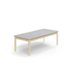 Pöytä DECIBEL 1600x700x530 mm, ääntä vaimentava korkeapainelaminaatti, koivu/harmaa