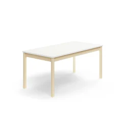 Pöytä DECIBEL 1600x800x720 mm, ääntä vaimentava korkeapainelaminaatti, koivu/valkoinen