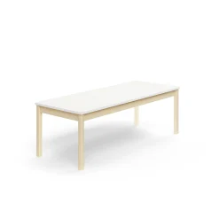 Pöytä DECIBEL 1800x700x590 mm, ääntä vaimentava korkeapainelaminaatti, koivu/valkoinen