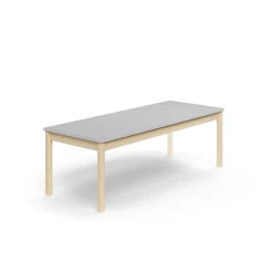 Pöytä DECIBEL 1800x700x590 mm, ääntä vaimentava korkeapainelaminaatti, koivu/harmaa