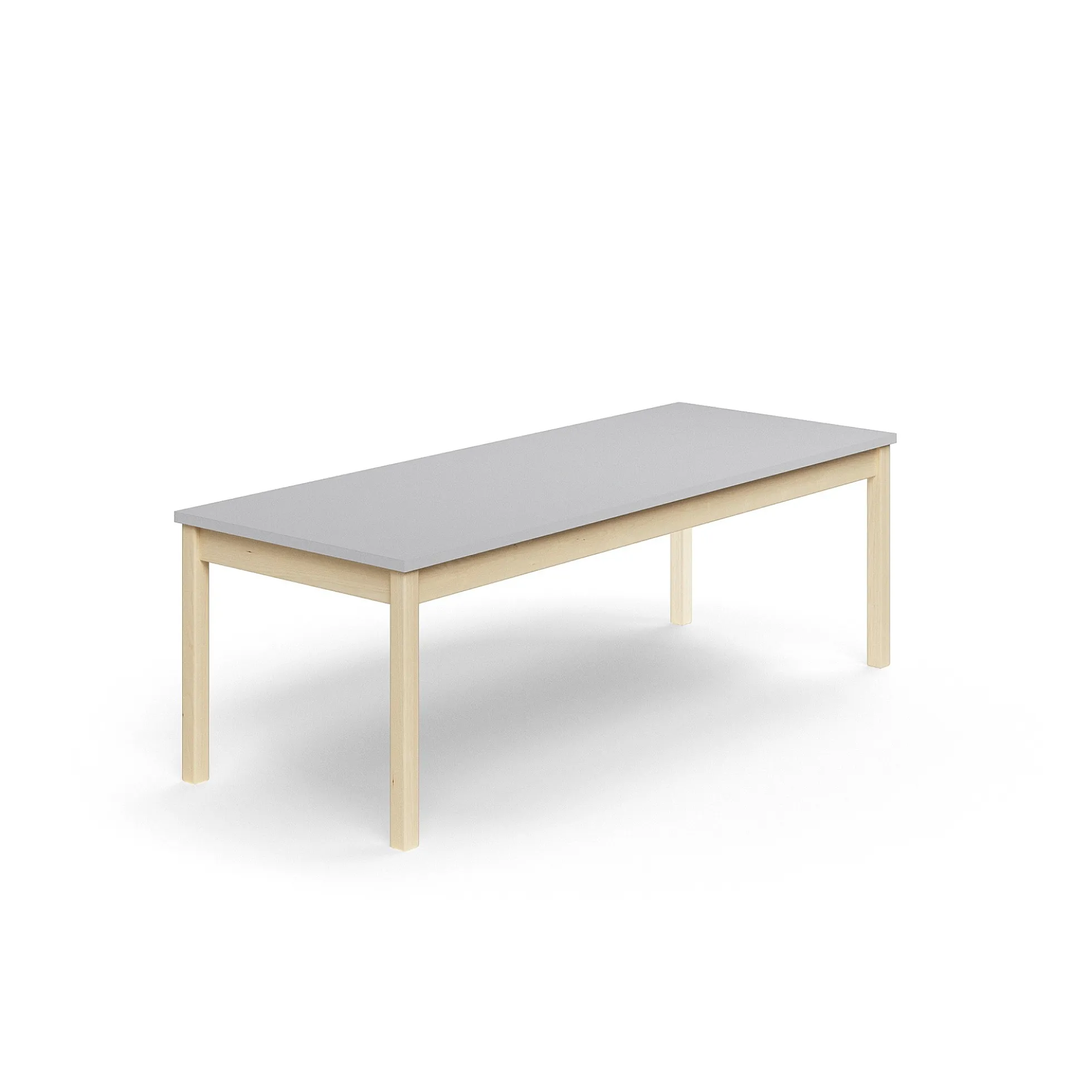Pöytä DECIBEL 1800x700x590 mm, ääntä vaimentava korkeapainelaminaatti, koivu/harmaa