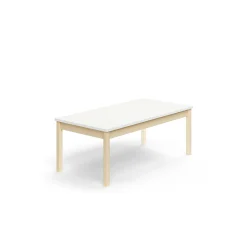 Pöytä DECIBEL 1400x700x530 mm, ääntä vaimentava korkeapainelaminaatti, koivu/valkoinen