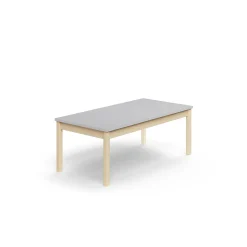 Pöytä DECIBEL 1400x700x530 mm, ääntä vaimentava korkeapainelaminaatti, koivu/harmaa
