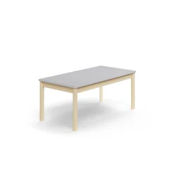 Pöytä DECIBEL 1400x700x590 mm, ääntä vaimentava korkeapainelaminaatti, koivu/harmaa