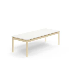 Pöytä DECIBEL 1800x700x530 mm, ääntä vaimentava korkeapainelaminaatti, koivu/valkoinen