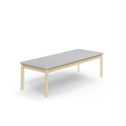 Pöytä DECIBEL 1800x700x530 mm, ääntä vaimentava korkeapainelaminaatti, koivu/harmaa