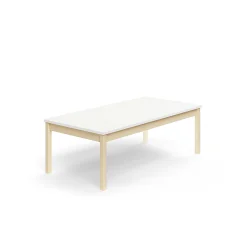 Pöytä DECIBEL 1600x800x530 mm, ääntä vaimentava korkeapainelaminaatti, koivu/valkoinen