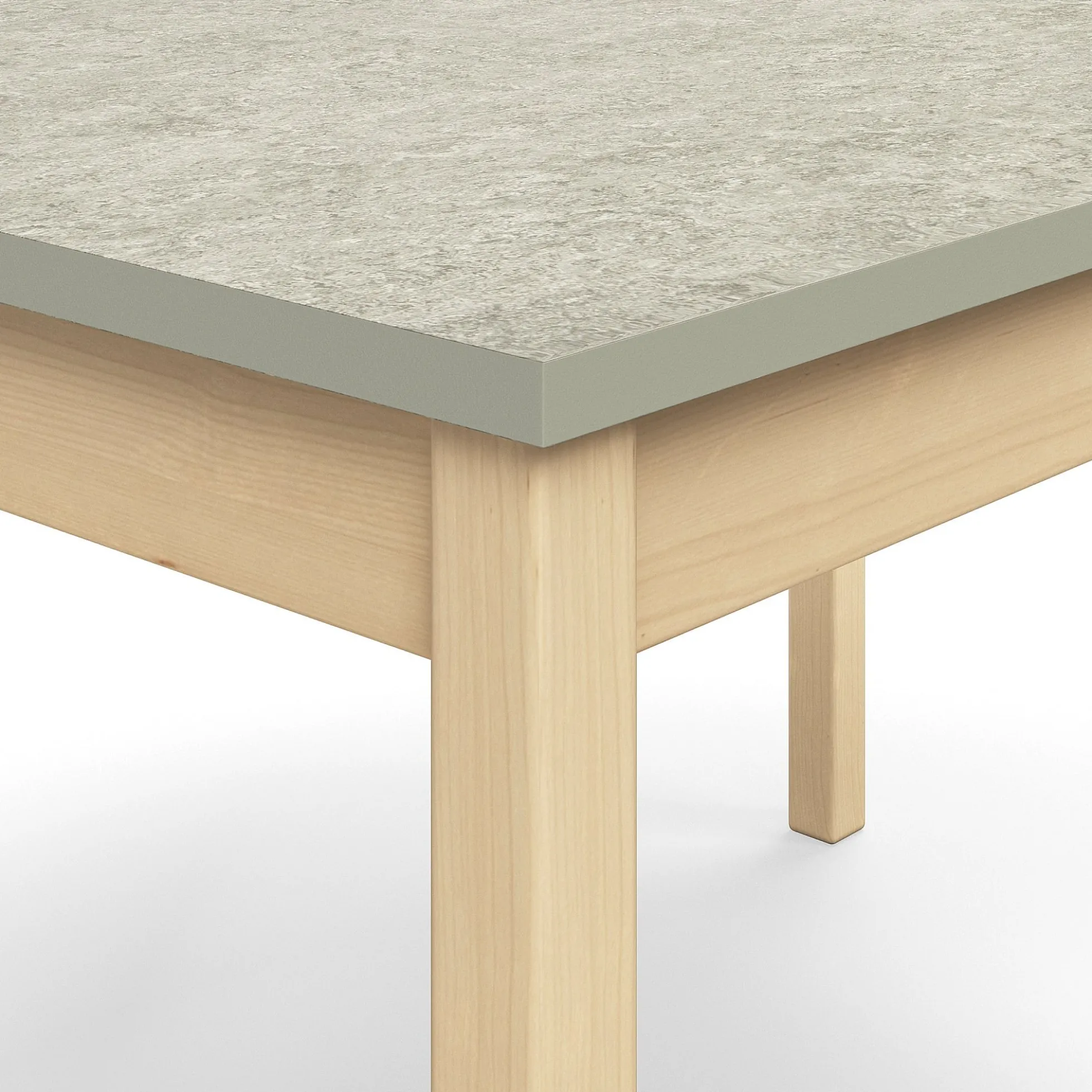 Pöytä DECIBEL 1400x800x530 mm, ääntä vaimentava linoleumi, harmaa