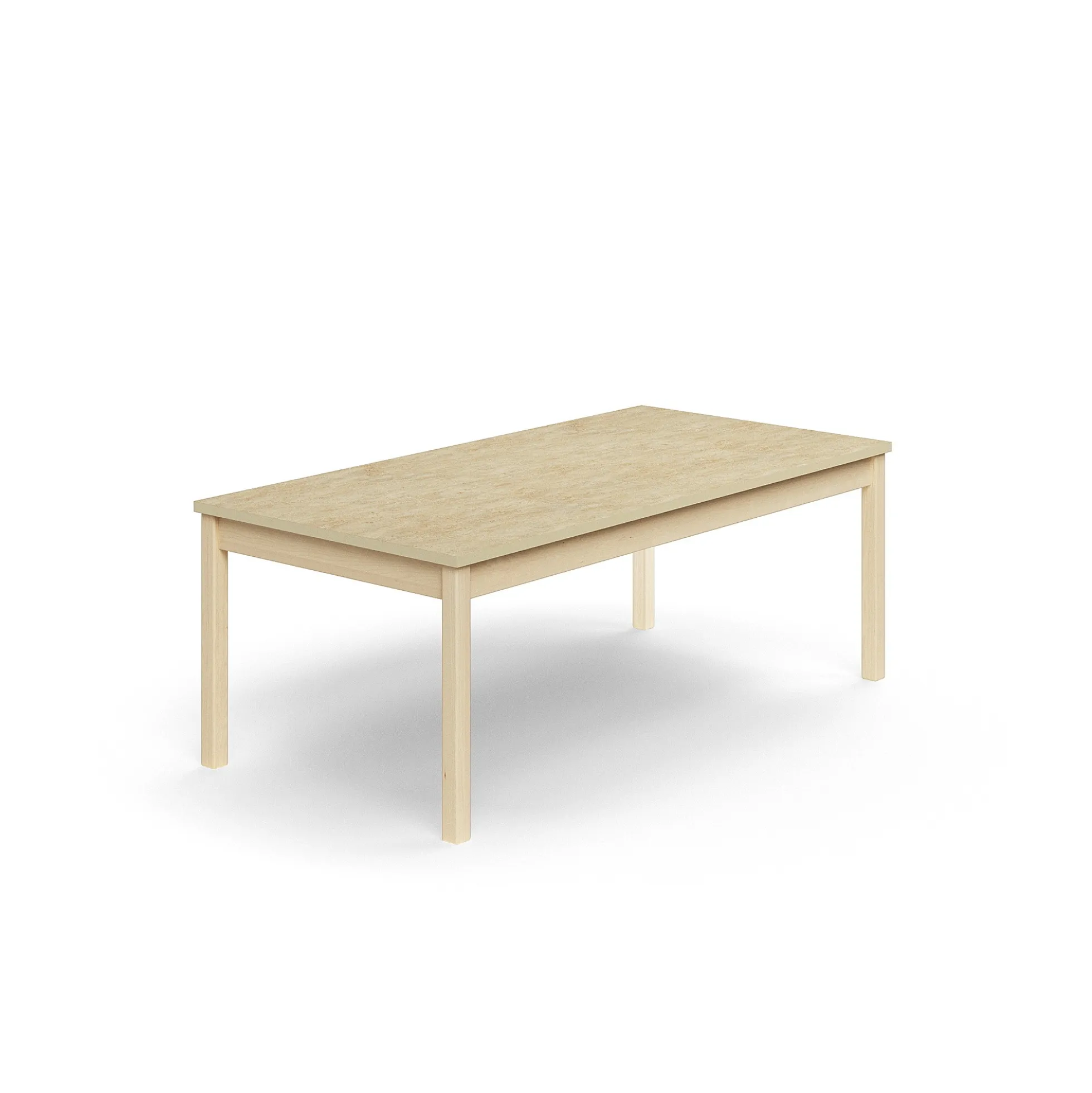 Pöytä DECIBEL 1600x800x590 mm, ääntä vaimentava linoleumi, koivu/beige